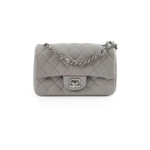 Chanel Mini Rectangle Grey Microchip