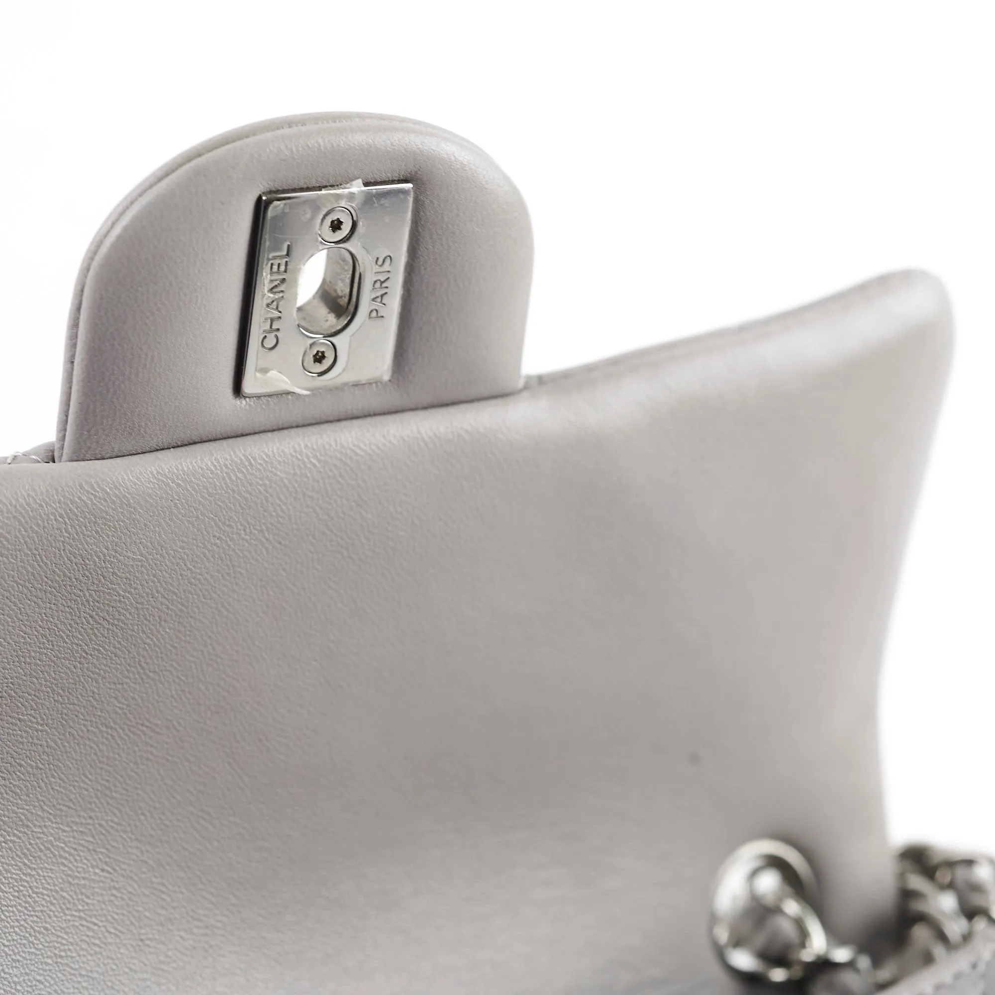 Chanel Mini Rectangle Grey Microchip
