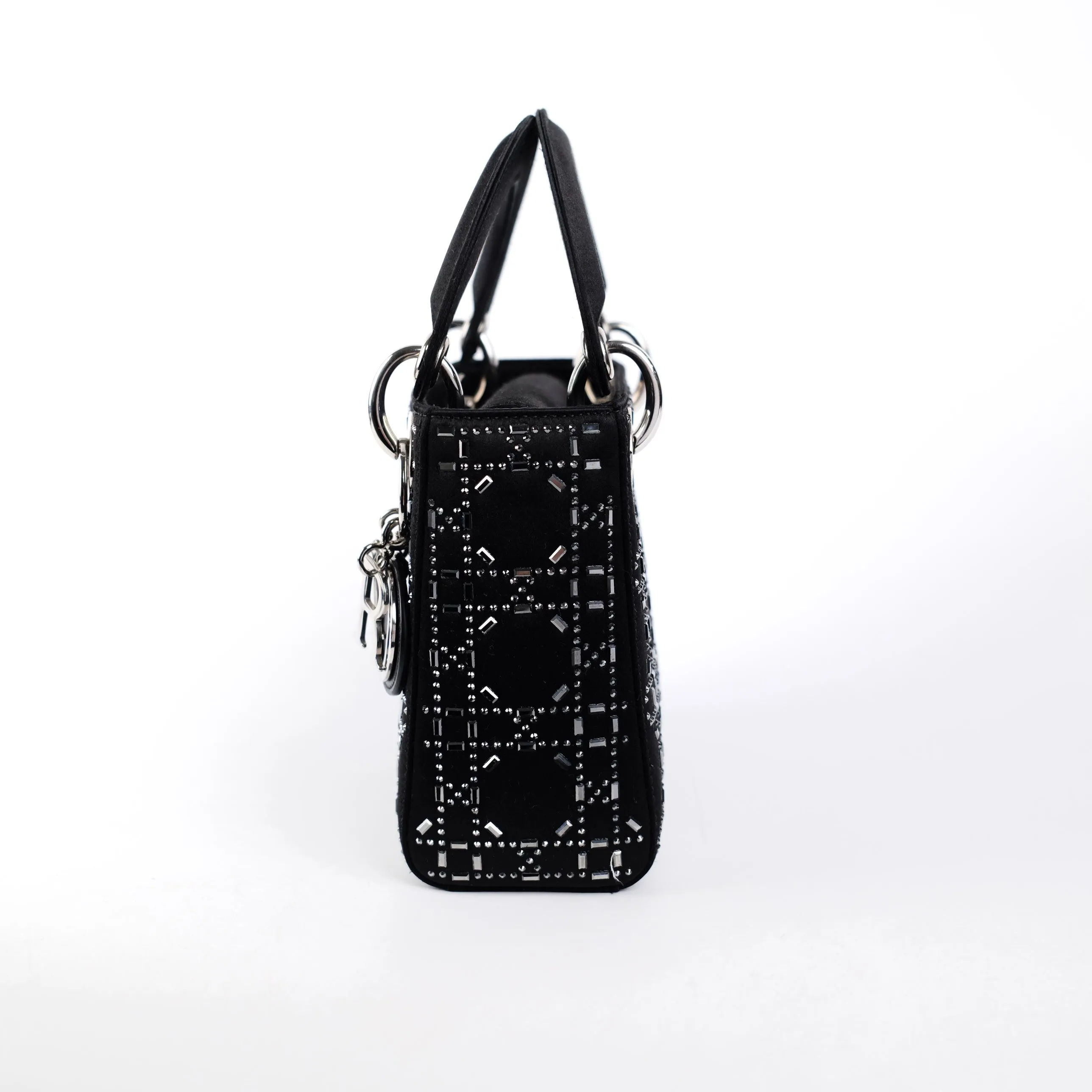 Christian Dior Mini Lady Dior Satin Black