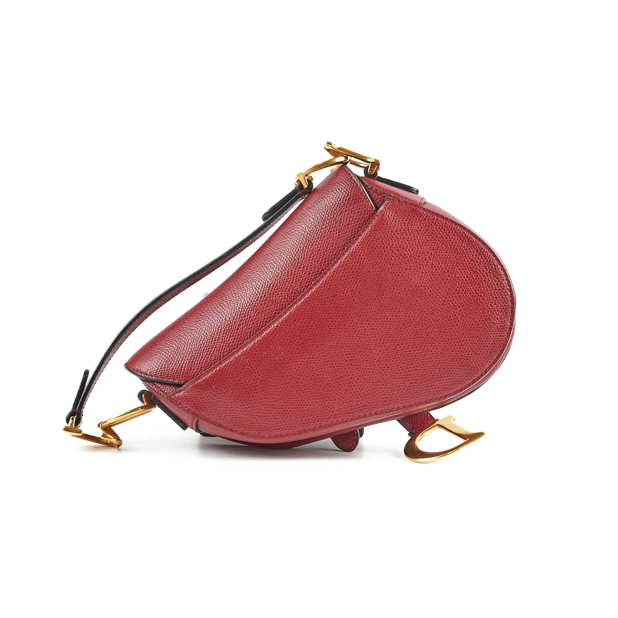 Christian Dior Mini Saddle Burgundy