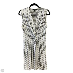 Dress Casual Midi By Banana Republic In Blue & White. Size: M