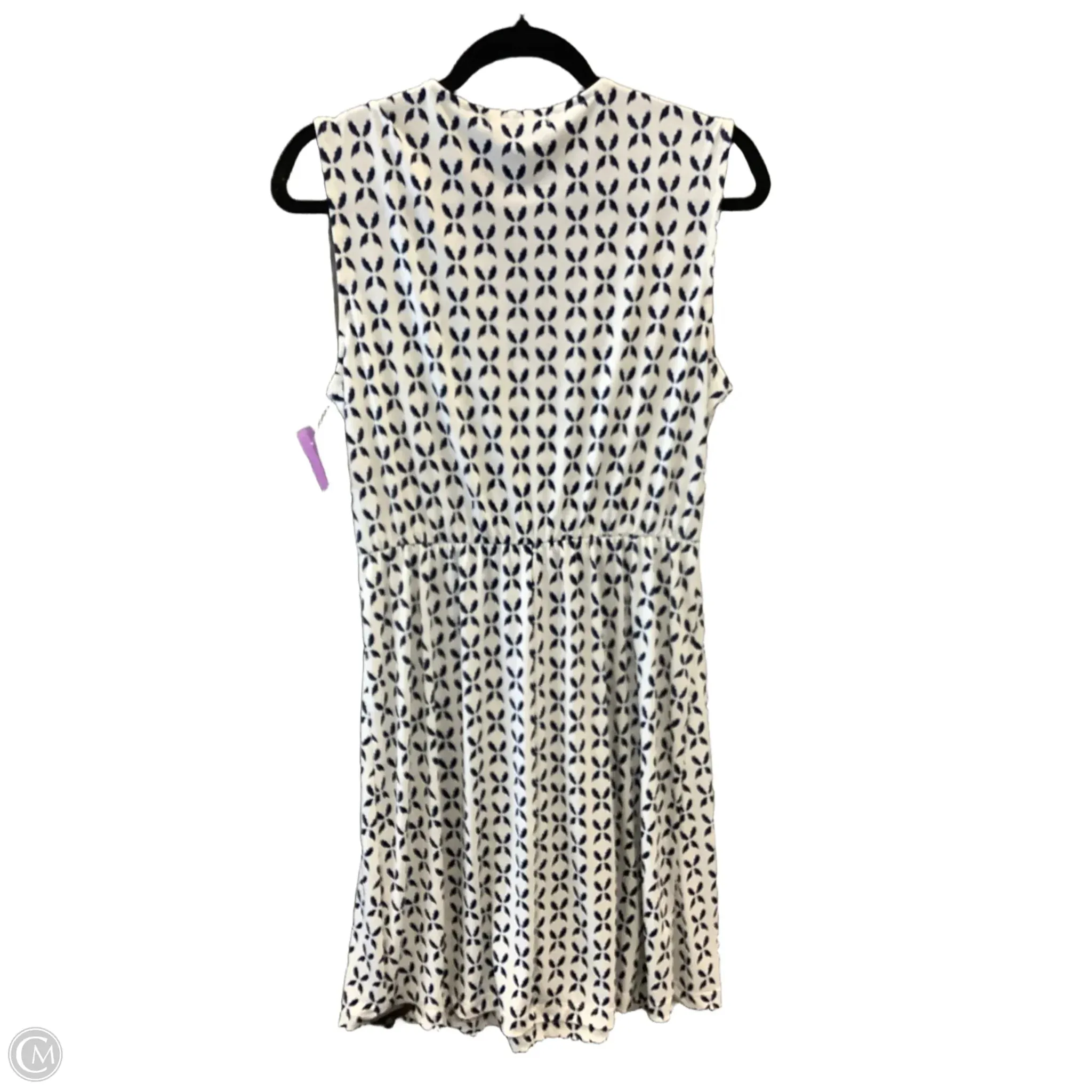 Dress Casual Midi By Banana Republic In Blue & White. Size: M