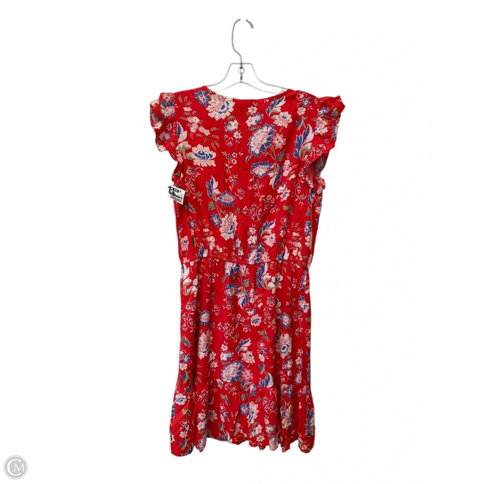 Dress Casual Midi By Loft In Floral Print. Size: M