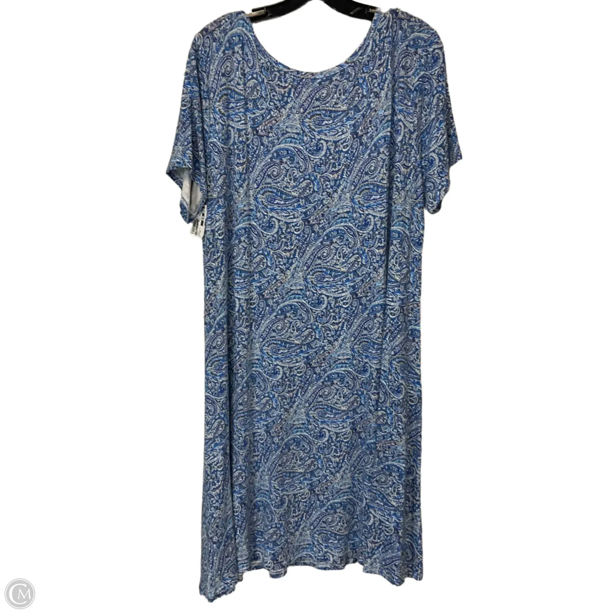 Dress Casual Short By POPYOUNG In Blue. Size: 3x
