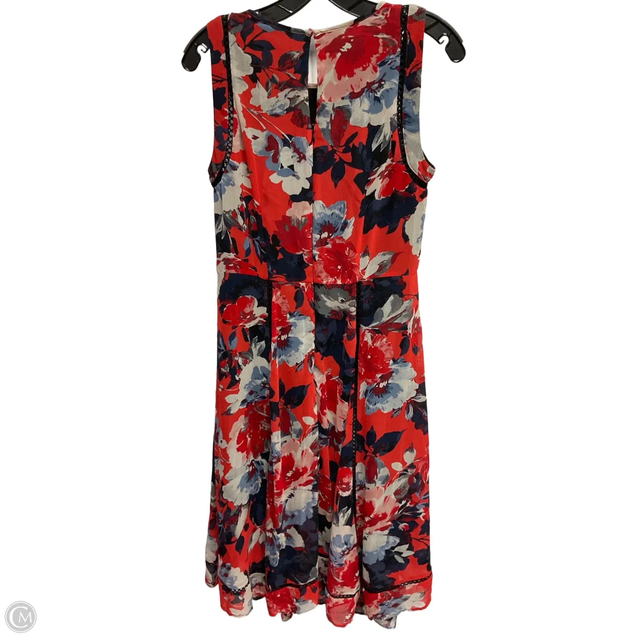 Dress Party Midi By Just Taylor In Blue & Red. Size: M