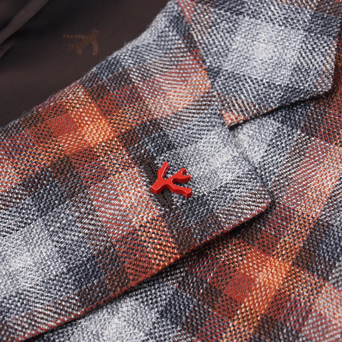 Isaia Woven Wool-Silk-Linen Sport Coat