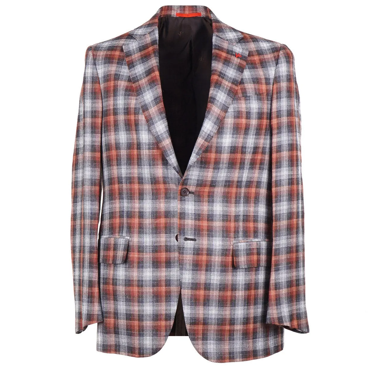 Isaia Woven Wool-Silk-Linen Sport Coat