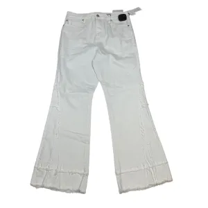 Jeans Cropped By Liverpool In White Denim. Size:8