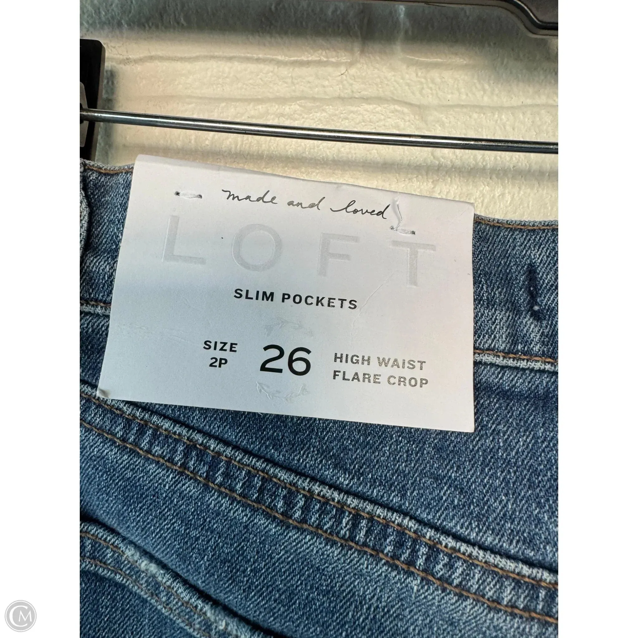 Jeans Cropped By Loft In Blue Denim. Size: 2p