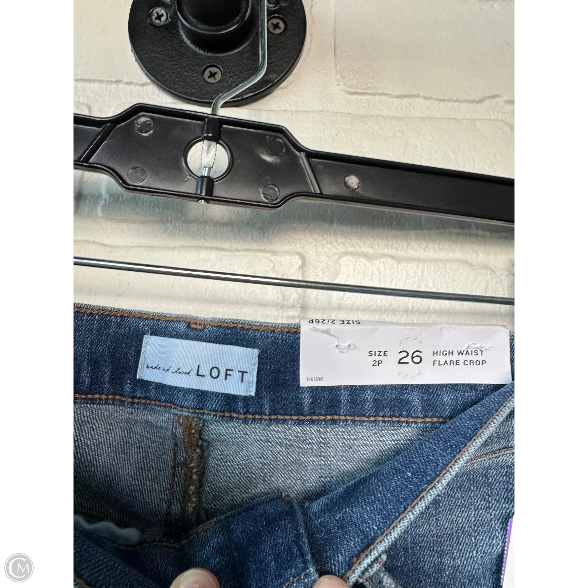 Jeans Cropped By Loft In Blue Denim. Size: 2p