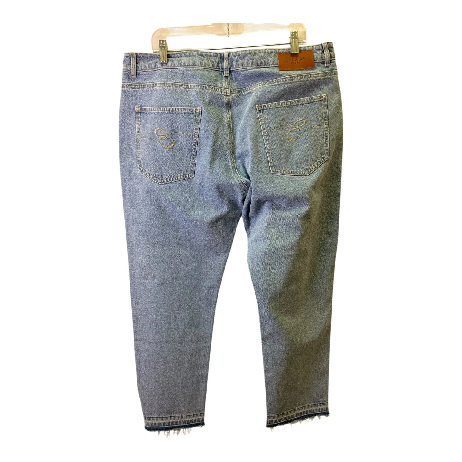 Jeans Designer By Escada In Blue. Size:14