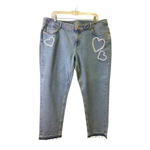 Jeans Designer By Escada In Blue. Size:14