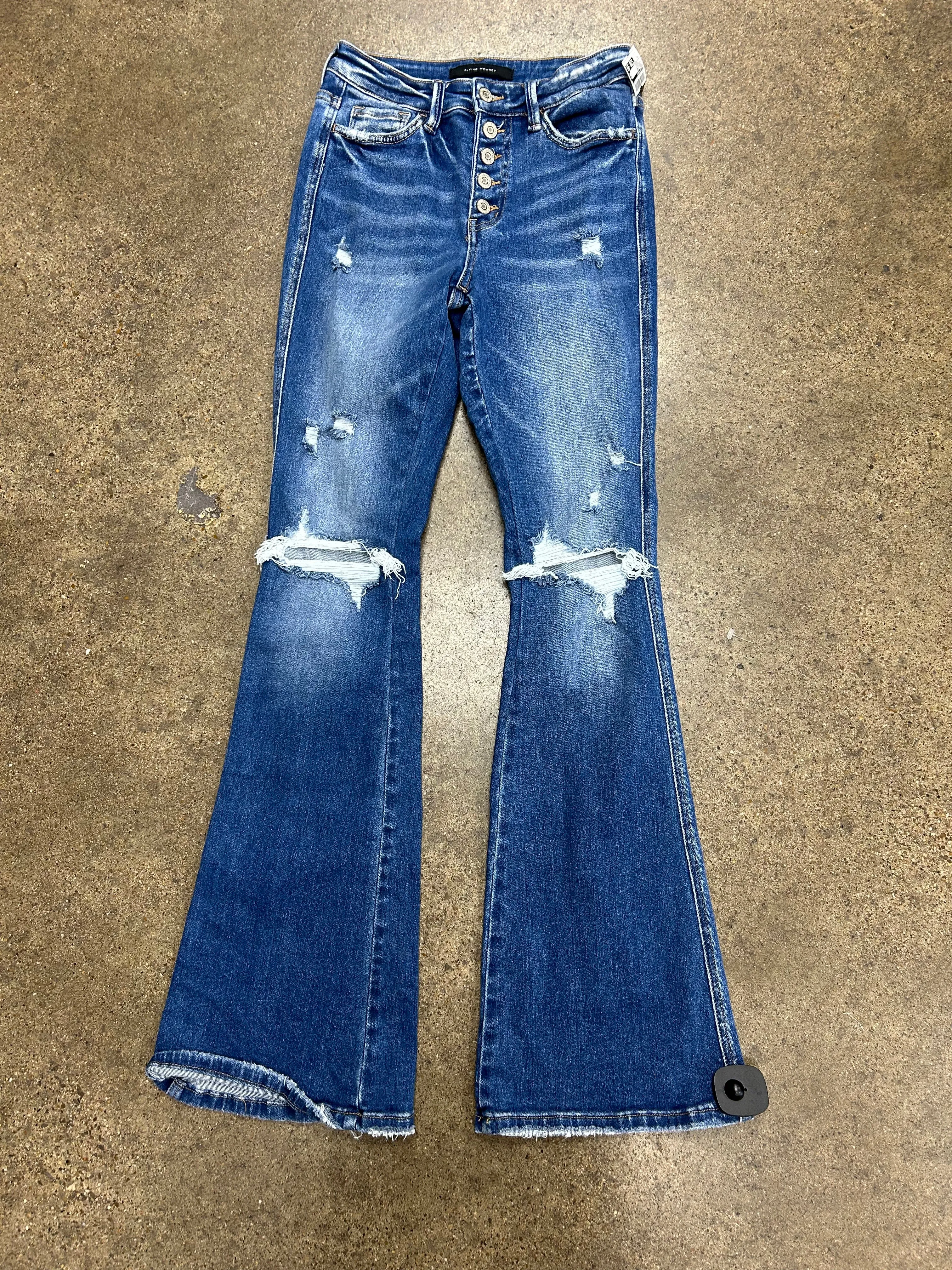 Jeans Flared By Flying Monkey In Blue Denim. Size:2