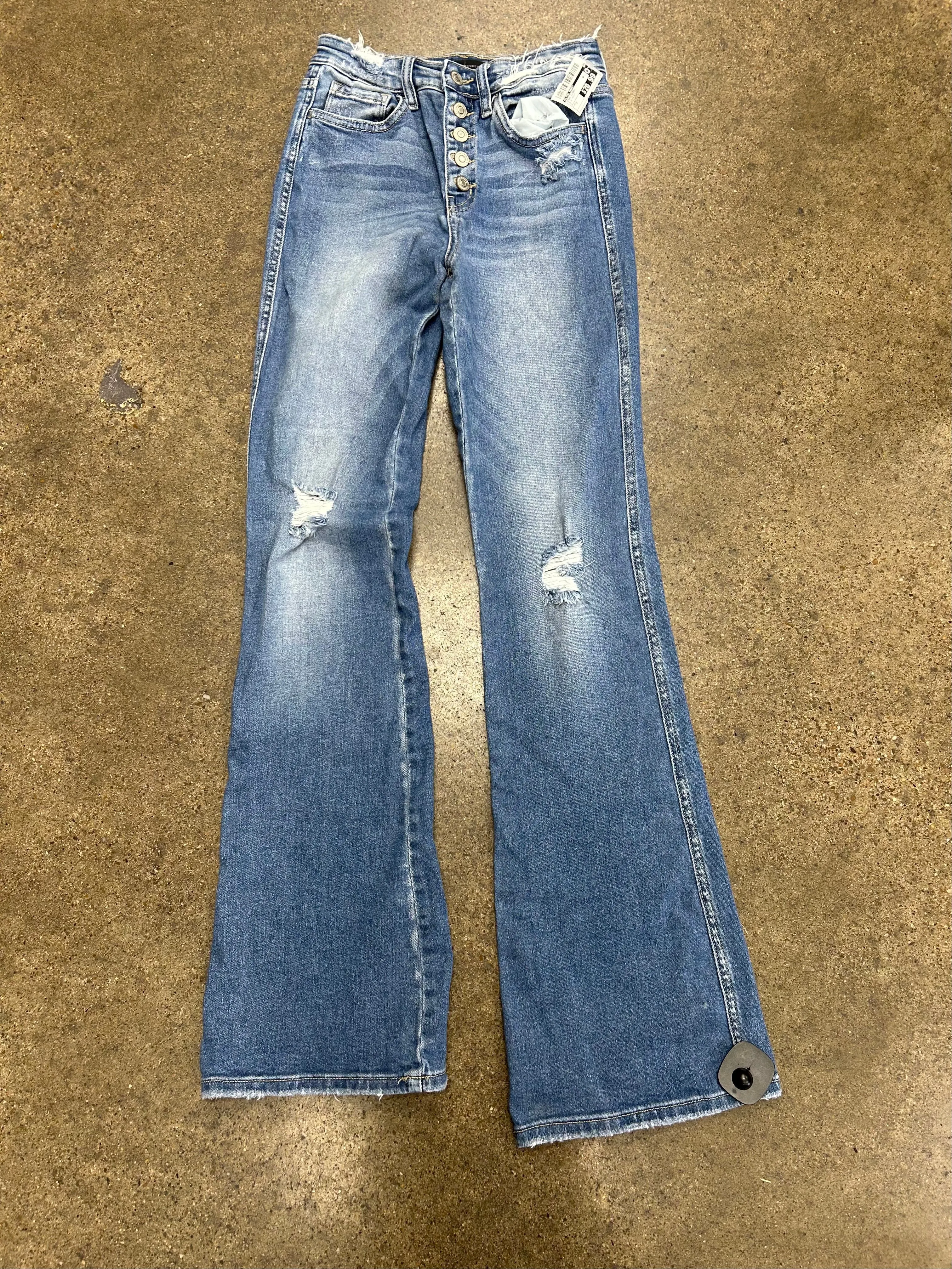 Jeans Flared By Flying Monkey In Blue Denim. Size:2