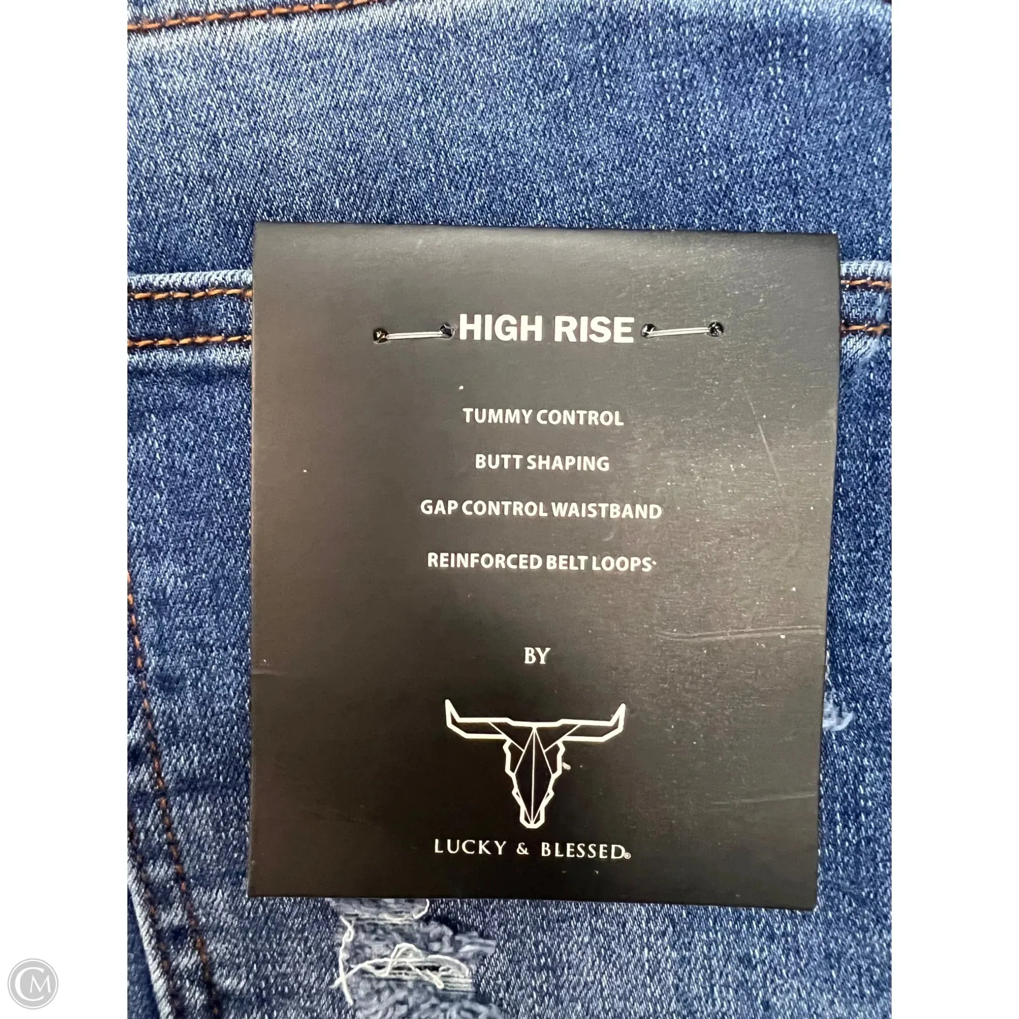 Jeans Flared By Lucky and Blessed In Blue Denim. Size: 20
