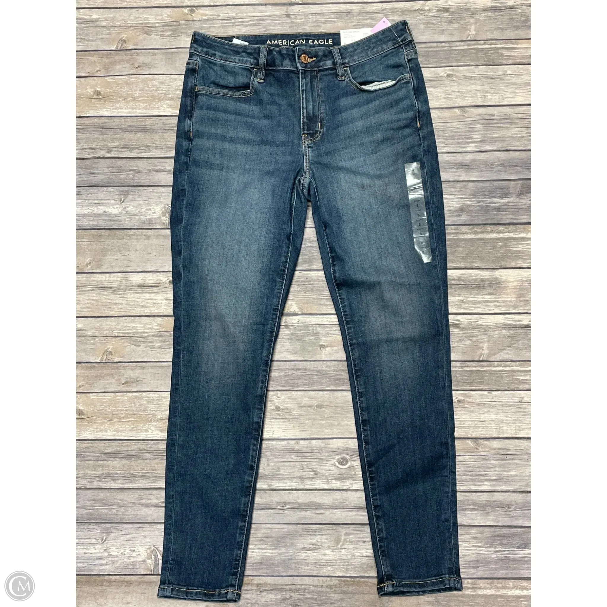 Jeans Skinny By American Eagle In Blue Denim. Size: 8
