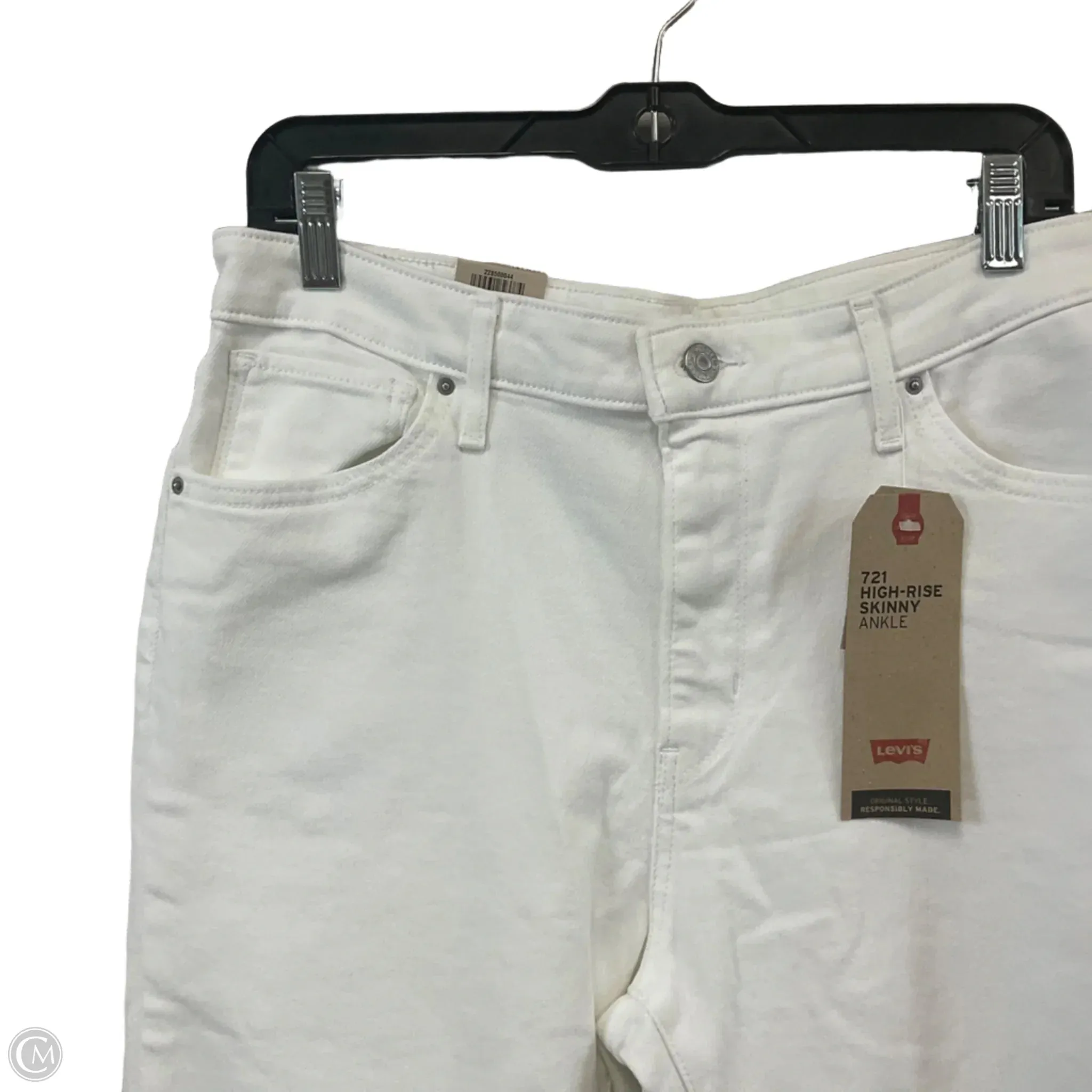 Jeans Skinny By Levis In White Denim. Size: 14