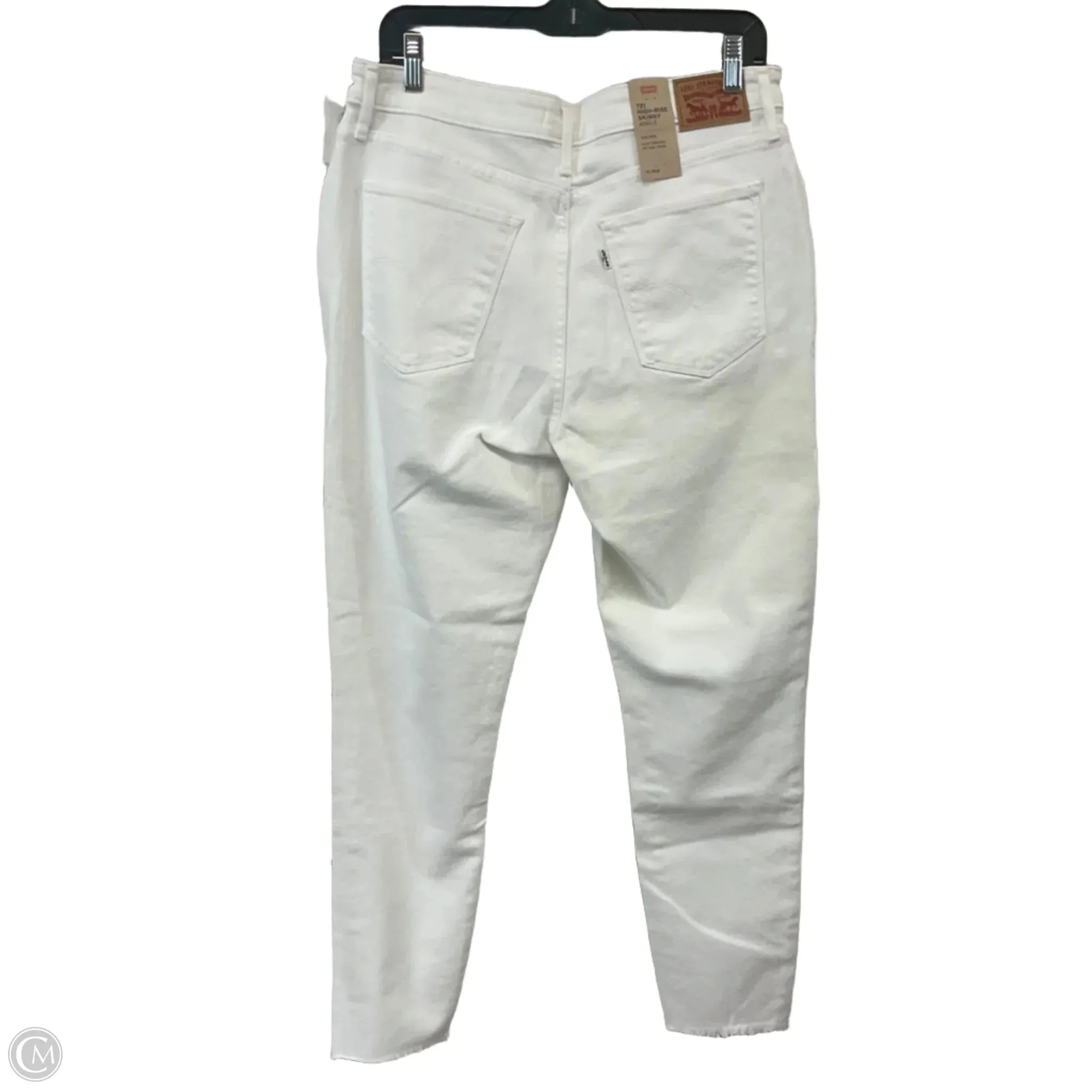 Jeans Skinny By Levis In White Denim. Size: 14