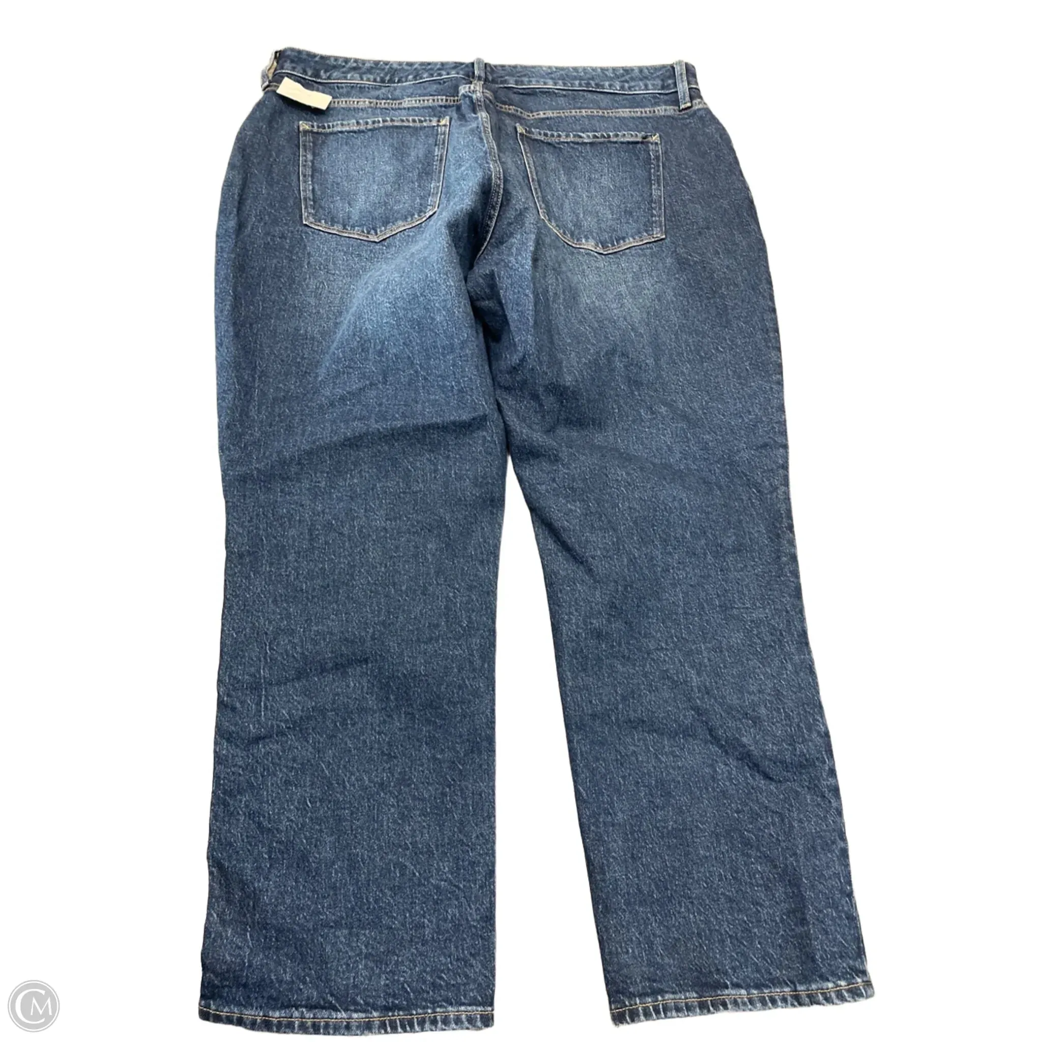 Jeans Straight By Ana In Blue Denim. Size: 20