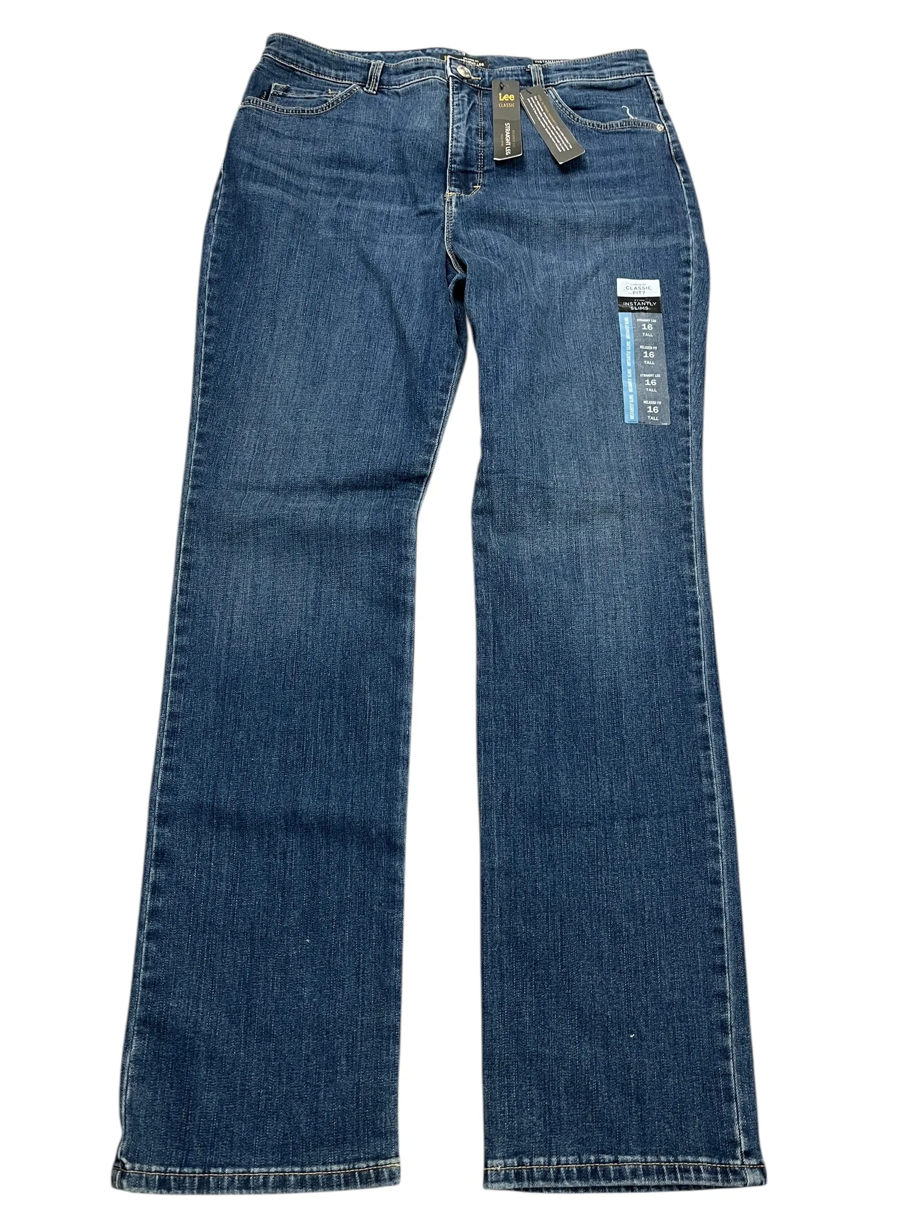 Jeans Straight By Lee In Blue Denim. Size:16