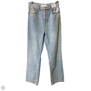 Jeans Straight By Topshop In Blue Denim. Size: 12