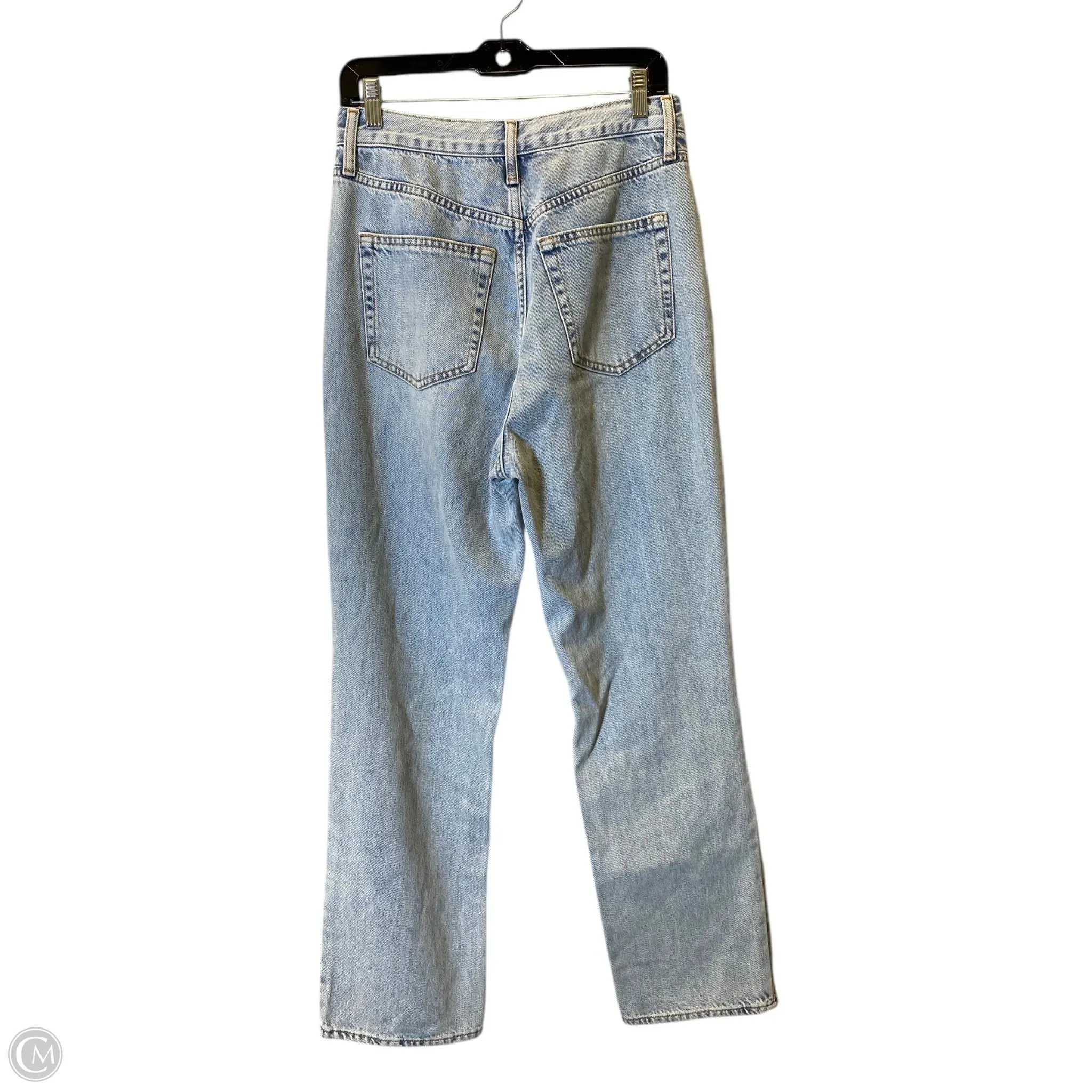 Jeans Straight By Topshop In Blue Denim. Size: 12