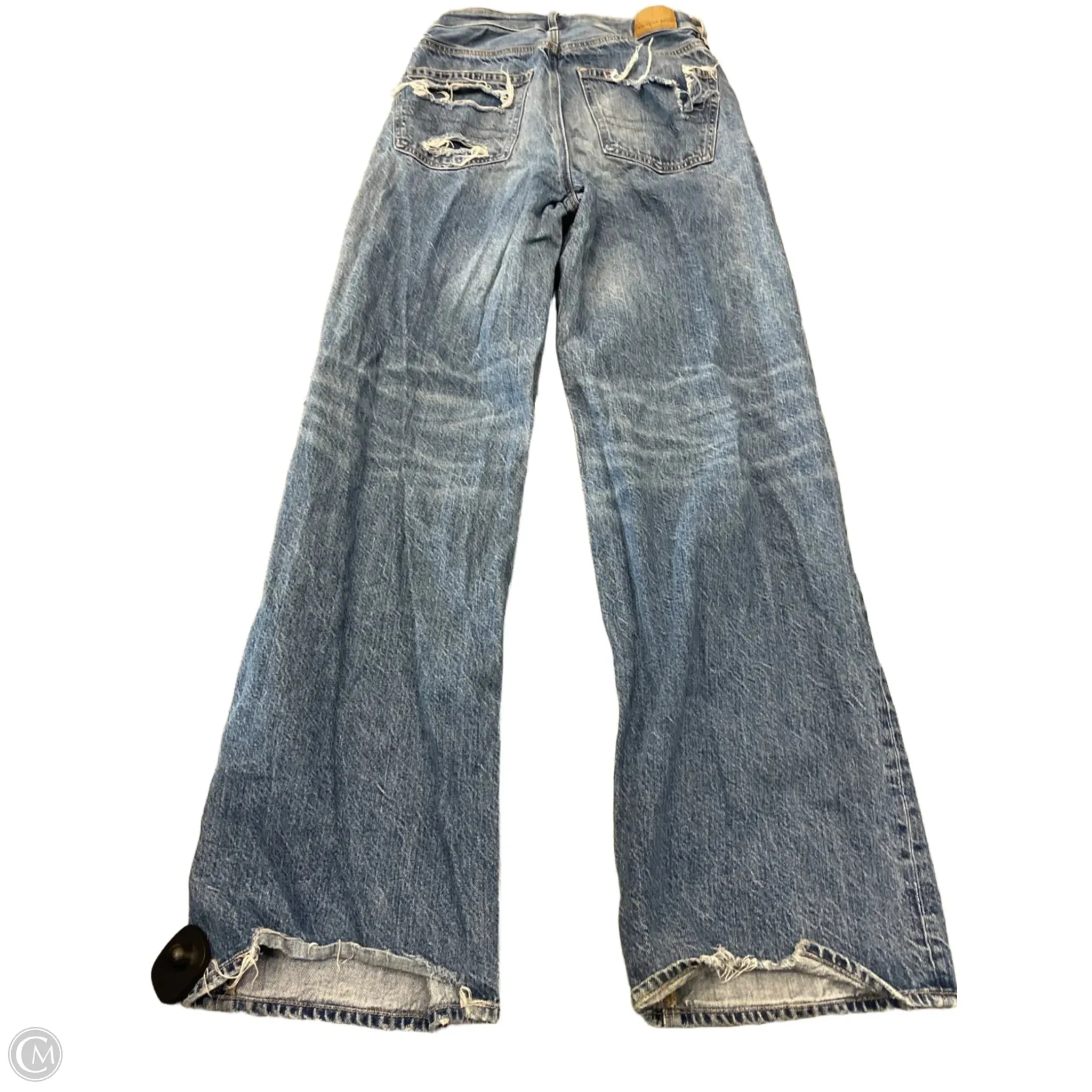 Jeans Wide Leg By American Eagle In Blue. Size: 0
