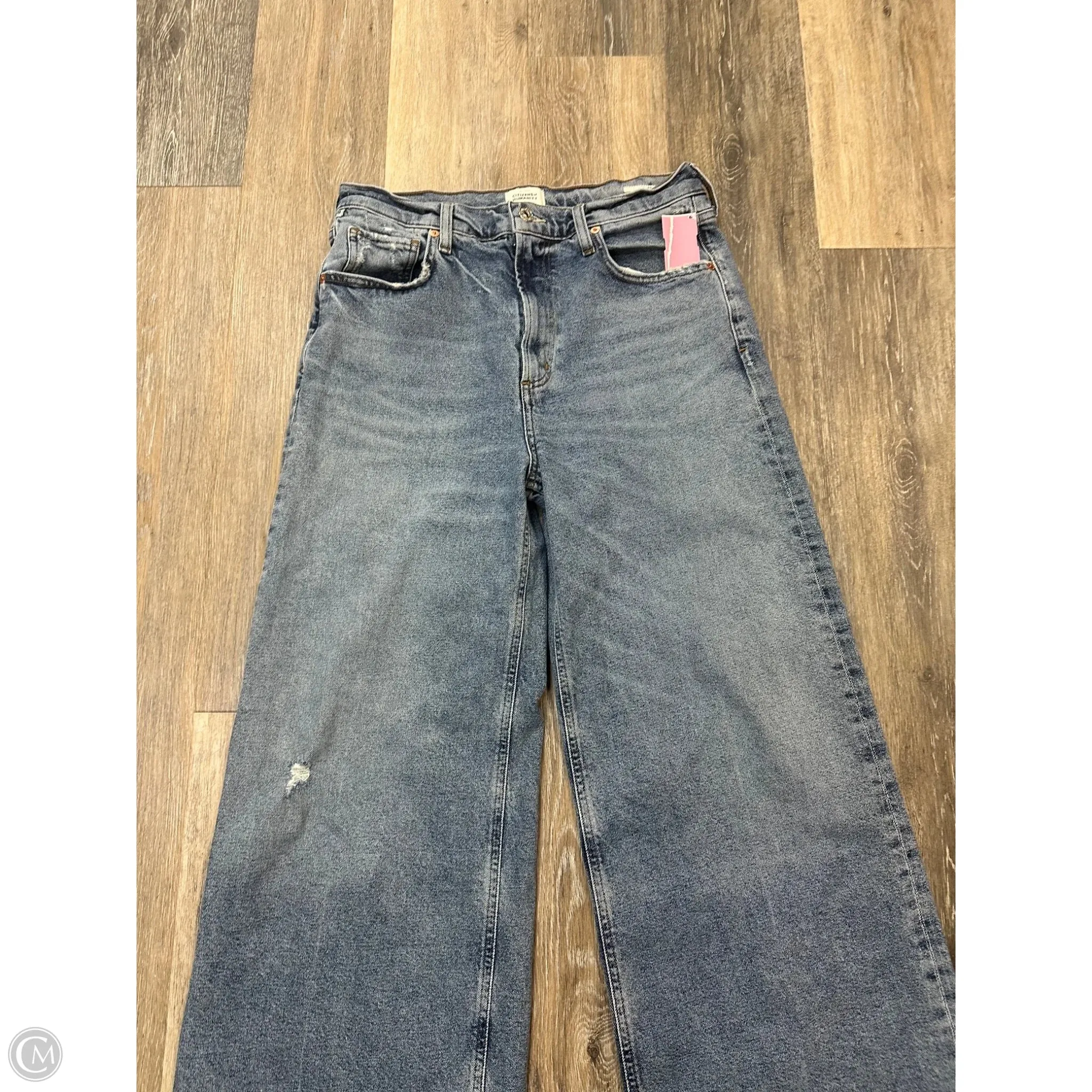 Jeans Wide Leg By Citizens Of Humanity In Blue Denim. Size: 8/29