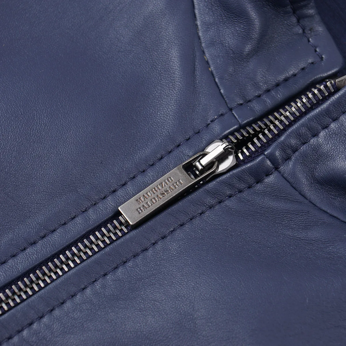 Maurizio Baldassari Nappa Leather Moto Jacket