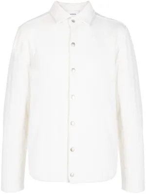 Pointelle-Knit Buttoned Jacket