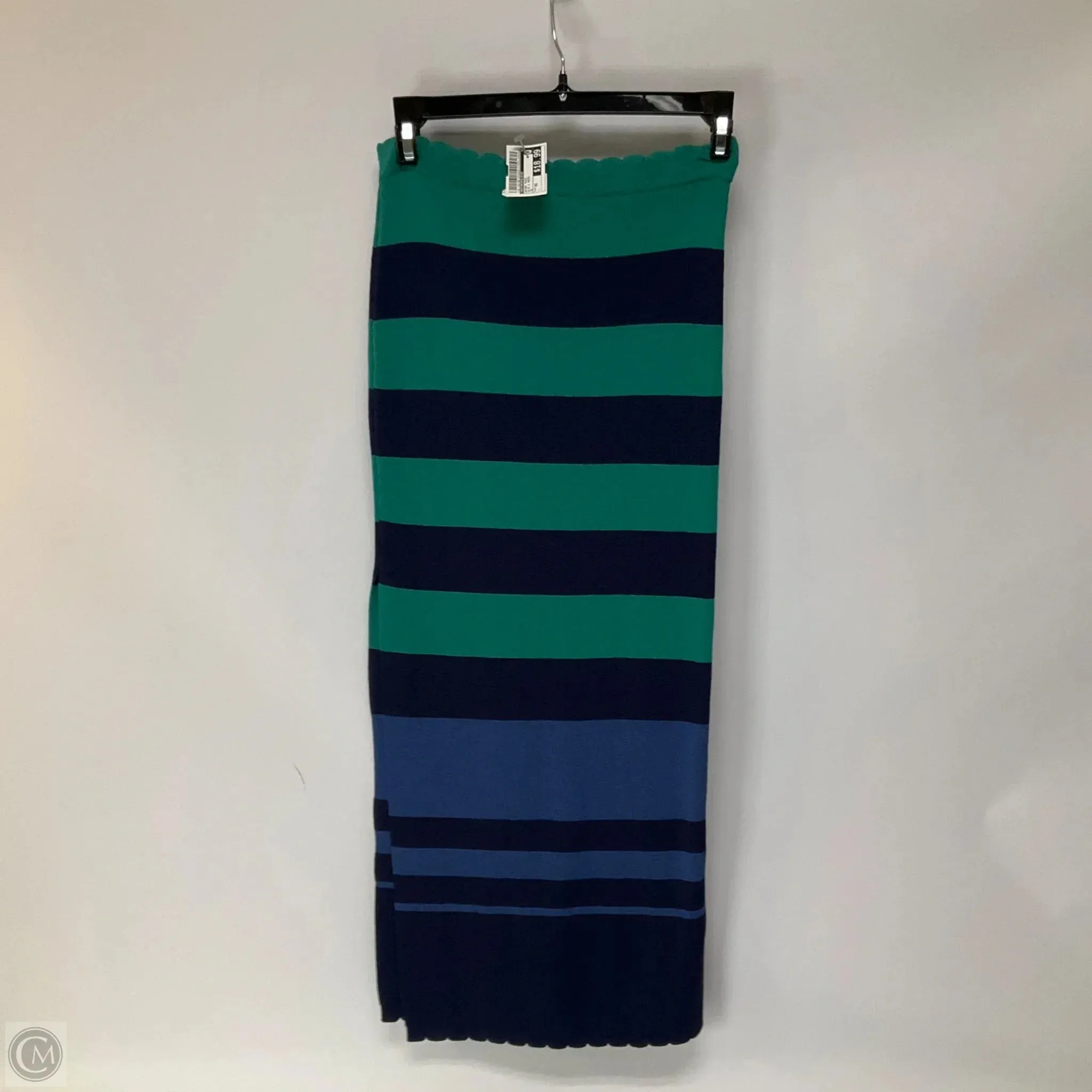 Skirt Midi By Anthropologie In Blue & Green. Size: Xs