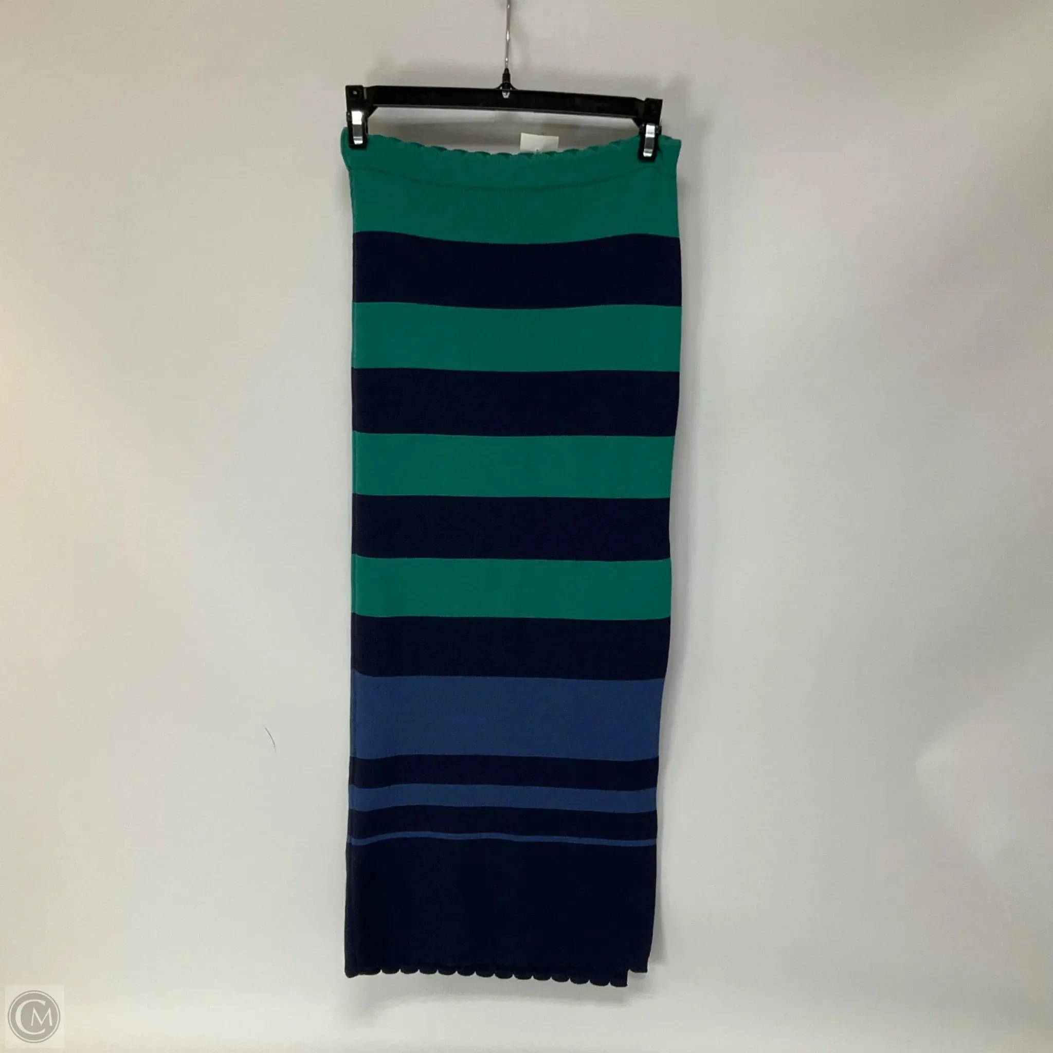 Skirt Midi By Anthropologie In Blue & Green. Size: Xs